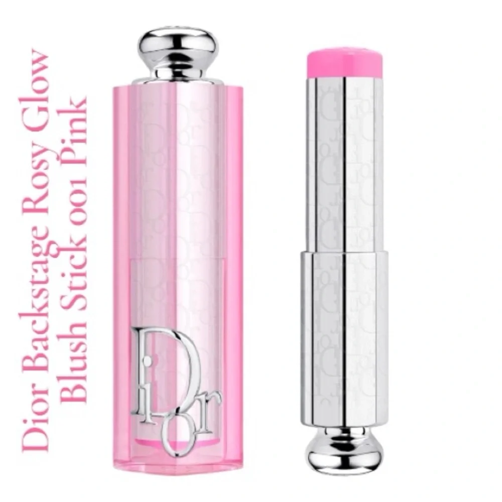 Dior Backstage Rosy Glow Blush Stick Reviving pH-Activated 001 Pink With Box